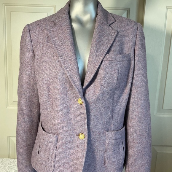 Chaps Petite Light Purple Wool Blend Blazer Womens Size 14P - Picture 2 of 12